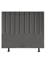 Cabeceira Estofada Cama Casal Queen Size 160 cm Maisa Linho Cinza