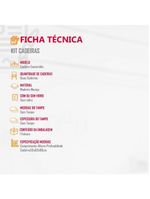 Conjunto 2 Cadeiras Esmeralda Star Caramelo/ Turim Imbuia