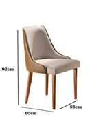 Conjunto 2 Cadeiras Esmeralda Star Caramelo/ Turim Imbuia