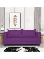 Sofá 2 Lugares Lisboa Suede - Amarena Móveis Cor Roxo