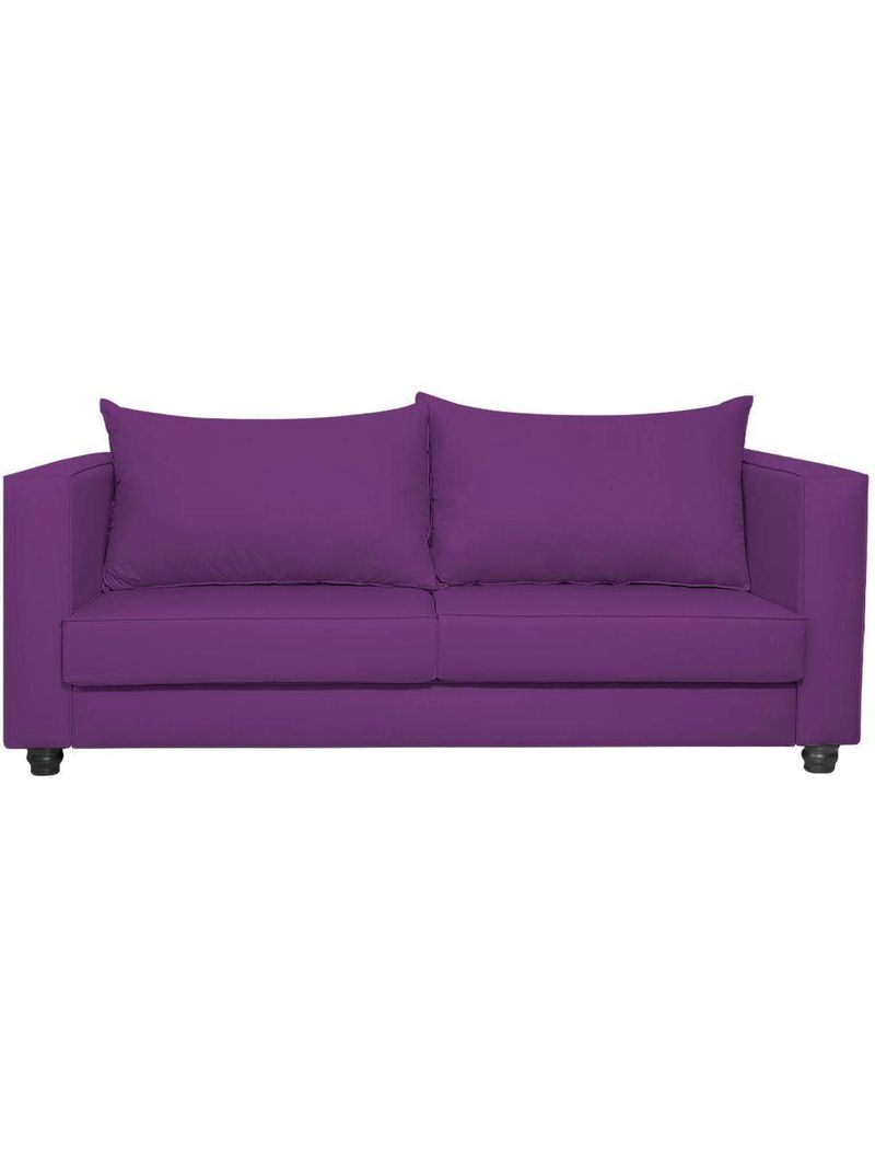 Sofá 2 Lugares Lisboa Suede - Amarena Móveis Cor Roxo