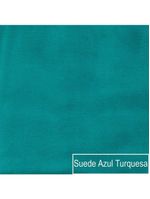 Sofá Cama 3 Lugares Jobim Suede Azul Turquesa