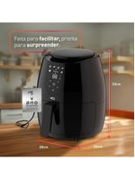 Fritadeira Sem óleo Airfryer HQ Digital Preto 5L HQ-AF5LDP2 220V
