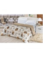 Edredom Dupla Face Super King Quality 01 Peça - Avelã