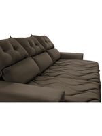 Conjunto De Sofá 3 E 2 Lugares Retrátil E Reclinável 2,00x1,50m Cama Inbox Smal Suede Café