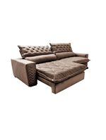 Sofá Retrátil E Reclinável 2,35m Molas Ensacadas Castor