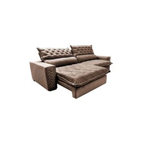 Sofá Retrátil E Reclinável 2,35m Molas Ensacadas Castor