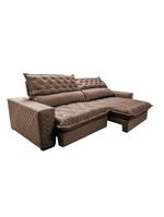 Sofá Retrátil E Reclinável 2,35m Molas Ensacadas Castor