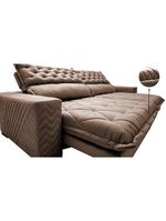 Sofá Retrátil E Reclinável 2,35m Molas Ensacadas Castor