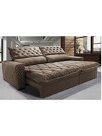 Sofá Retrátil E Reclinável 2,35m Molas Ensacadas Castor