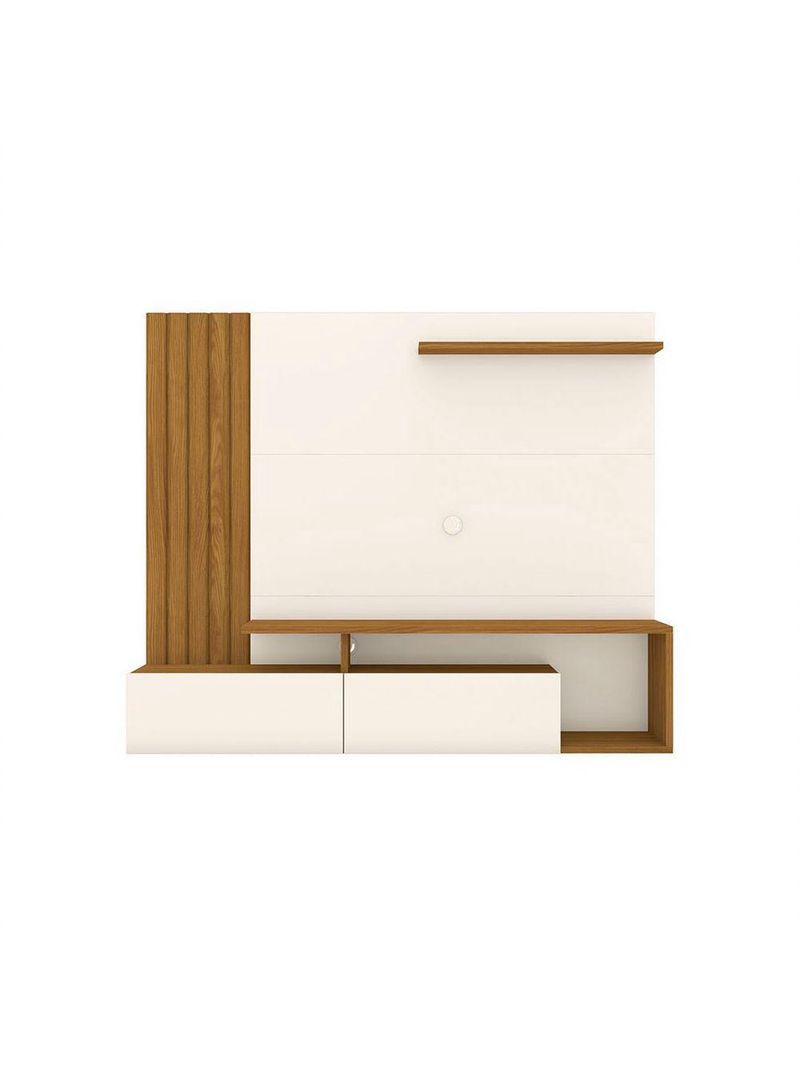 Painel Para Tv Ate 65" Kiara Casa 812 Nature Off White