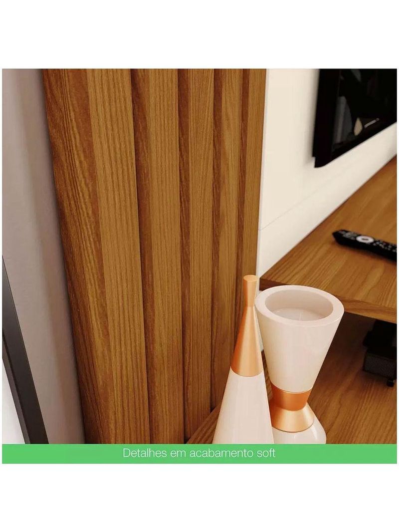 Painel Para Tv Ate 65" Kiara Casa 812 Nature Off White