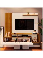 Painel Para Tv Ate 65" Kiara Casa 812 Nature Off White