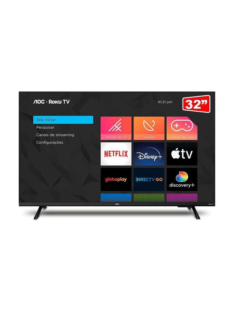 Smart Tv Aoc Roku Dled 32" Hd S5135 3 Hdmi