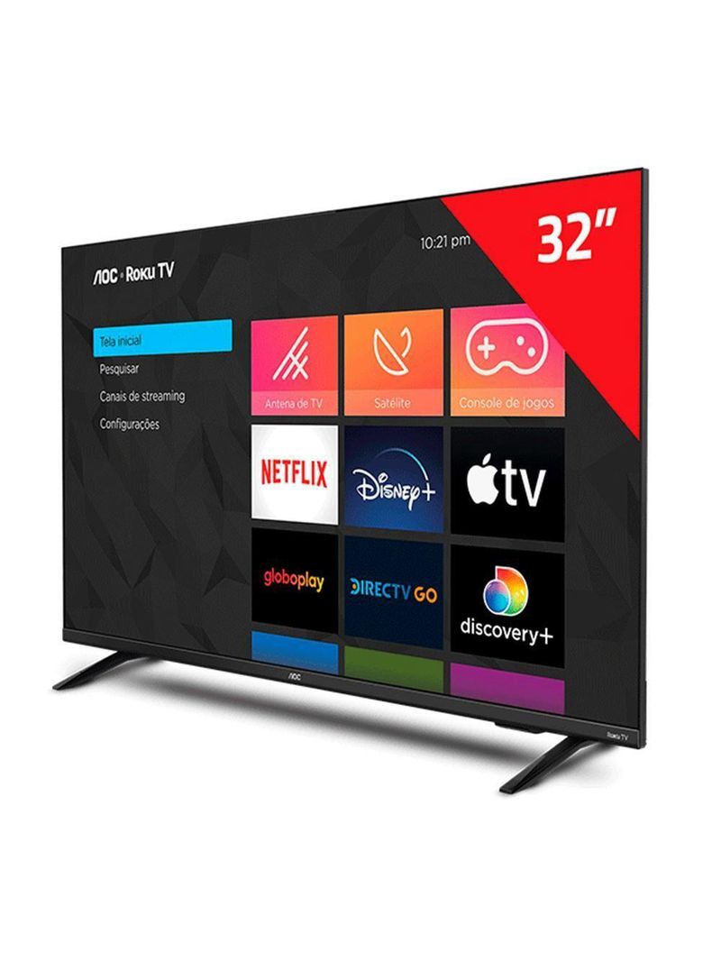 Smart Tv Aoc Roku Dled 32" Hd S5135 3 Hdmi