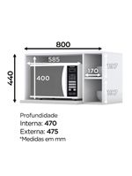 Aéreo Micro-ondas Amy Branco HP Casa 812