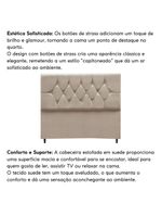Cabeceira Para Cama Box Estofada Solteiro 90 Cm Suede Madri bege