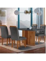 Sala De Jantar Mesa Olimpia Com 4 Cadeiras Carol