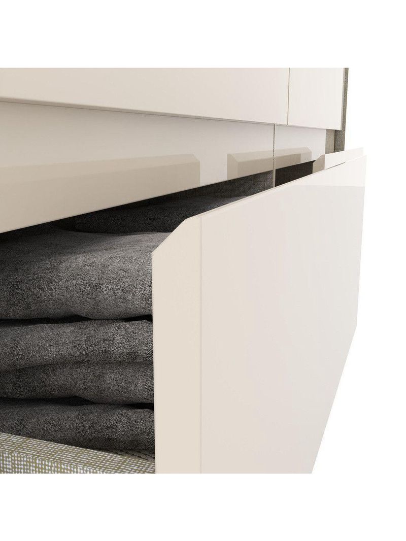 Cômoda 6 Gavetas Ravenna Henn Nature Com Off White
