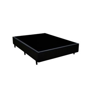 Cama Box Casal Sintético Sereneprime Preto 138x188x40