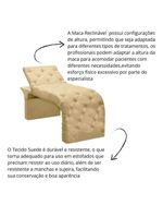 Maca Estofada Regulável Spa Suede Maitê – Bege