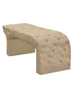 Maca Estofada Regulável Spa Suede Maitê – Bege