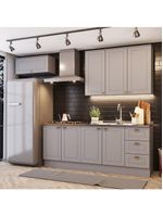 Cozinha Compacta 4 Peças Amy Casa 812 Cinza