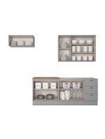 Cozinha Compacta 4 Peças Amy Casa 812 Cinza