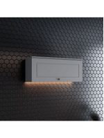 Armário Aéreo 1 Porta Basculante 80 cm Amy Casa 812 Cinza