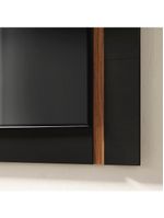 Painel Extensível para TV até 70 Polegadas 180 cm Leme Colibri Preto Noce Milano