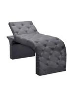 Maca Estofada Regulável Spa Suede Valentina – Cinza