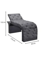 Maca Estofada Regulável Spa Suede Valentina – Cinza