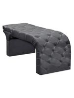 Maca Estofada Regulável Spa Suede Valentina – Cinza