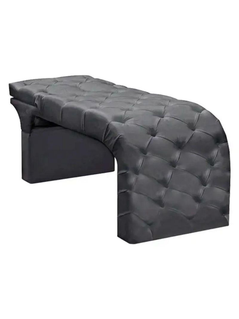 Maca Estofada Regulável Spa Suede Valentina – Cinza