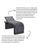 Maca Estofada Regulável Spa Suede Valentina – Cinza