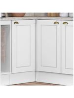 Balcão Canto Reto 01 Porta Americana Henn Branco Hp