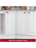 Balcão Canto Reto 01 Porta Americana Henn Branco Hp