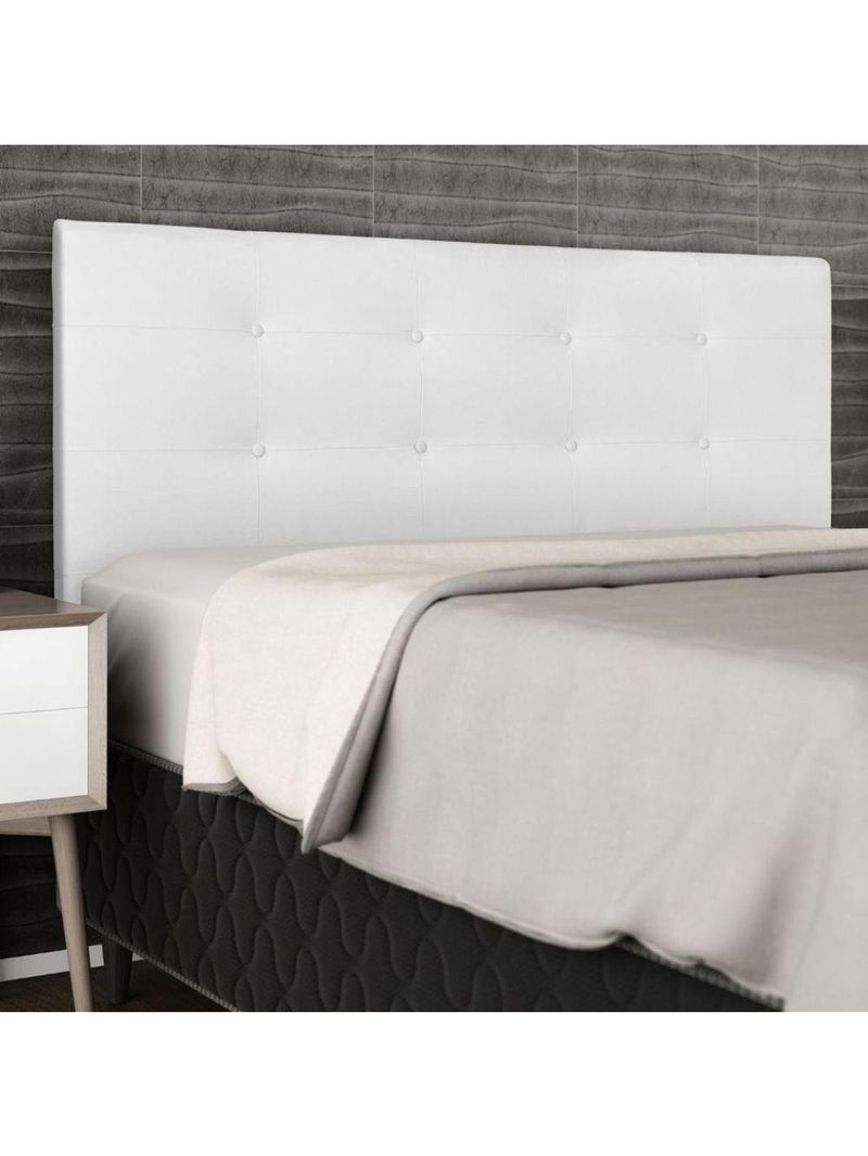 Cabeceira Estofada Cama Queen 160cm Helena Corino Branco