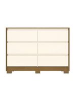 Cômoda 6 Gavetas Layla Casa 812 Nature Com Off White
