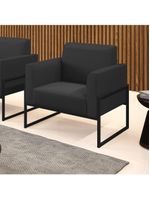 Poltrona Base Industrial Alta Preto Marisa Corino Preto D03 - D\'rossi