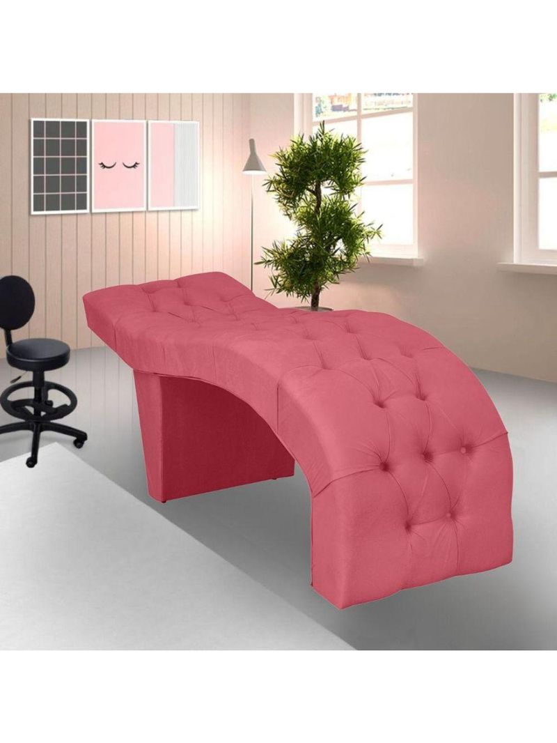 Maca Estofada Suede Eduarda – Cor: Rosa