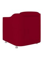 Poltrona Decorativa Tilla Reforçada Sala – Balaqui Decor Cor:vermelho