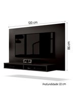 Painel Para Tv Até 42 Polegadas 1,20m Fox New Preto Preto