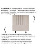 Cabeceira Estofada De Cama Casal Queen 160 Cm Paolla Corino bege