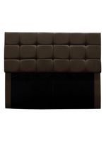 Cabeceira Estofada Cama Box Casal 160 Cm Ananda Suede Marrom