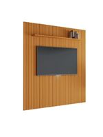 Painel Para Tv Até 75 Polegadas  Ripado Com Prateleira Arbo