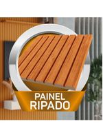 Painel Para Tv Até 75 Polegadas  Ripado Com Prateleira Arbo