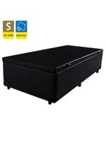Cama Box Baú Solteiro Sintético SerenePrime Preto 88x188x44cm
