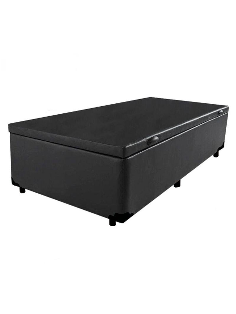 Cama Box Baú Solteiro Sintético SerenePrime Preto 88x188x44cm