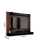 Painel TV Até 50" Dijon Ripado Preto